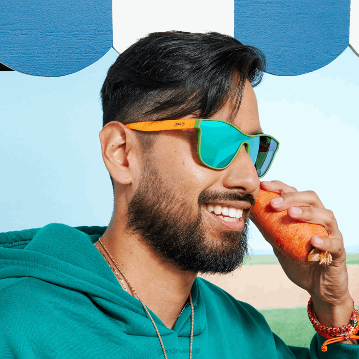 Goodr T6H2X134 24 lunettes de soleil carotte Goodr T6H2X134 24 lunettes de soleil carotte